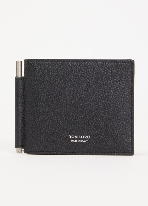 Tom Ford Pasjeshouder van kalfsleer met logo