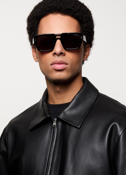 TOM FORD Redford Tr zonnebril TR001876 - voorkant 2 zwart
