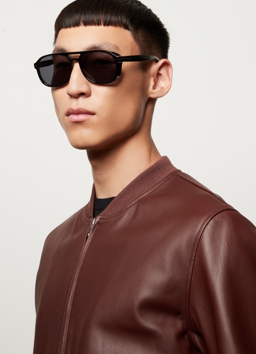 TOM FORD Rosco zonnebril FT1022 - voorkant 5 zwart