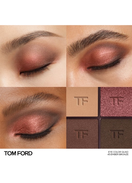 TOM FORD Runway Eye Color Quad Crème -  oogschaduw palette - detail 3 00 ember bronze