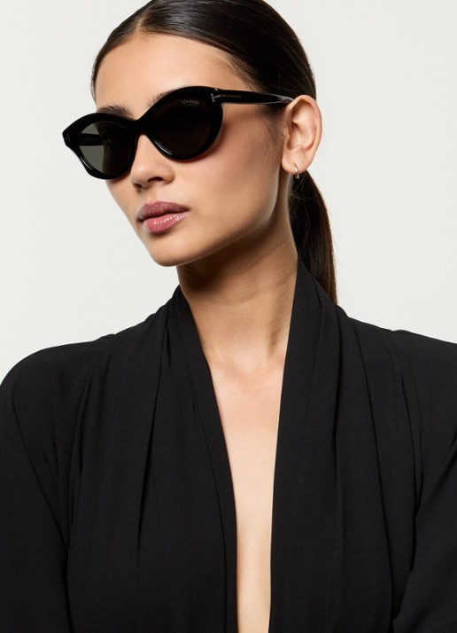 TOM FORD Toni zonnebril TR001841 - voorkant 2 zwart
