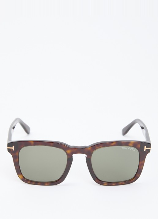 TOM FORD Wayfarer zonnebril FT0751 - detail 2 donkerbruin