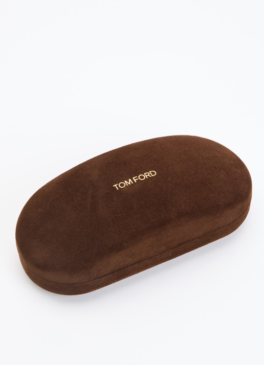 TOM FORD Wayfarer zonnebril FT0751 - detail 3 donkerbruin