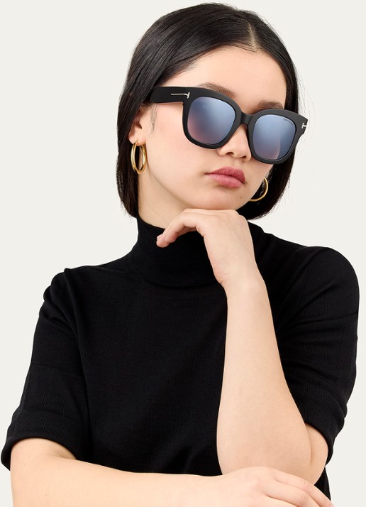 TOM FORD Zonnebril FT0613 - voorkant 2 zwart