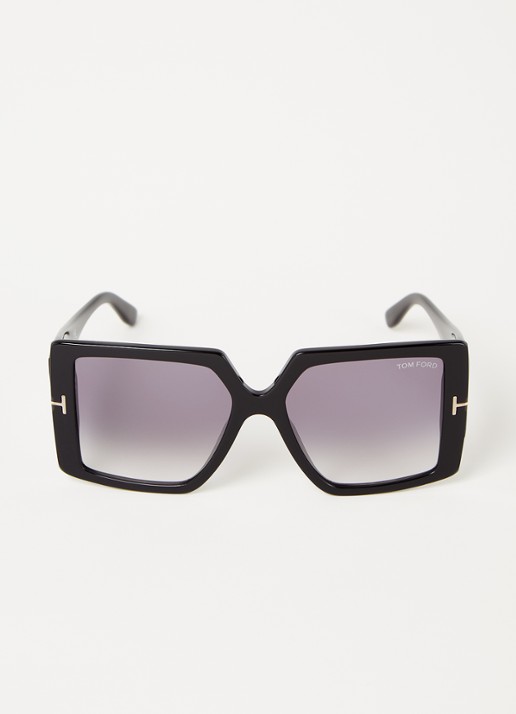 TOM FORD Zonnebril Quinn FT0790  - voorkant 2 zwart