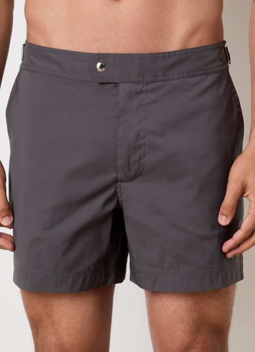 TOM FORD Zwemshorts met steekzakken - detail antraciet