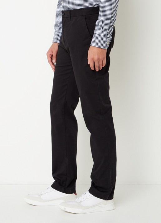 Tommy Hilfiger 1985 Denton straight fit chino met steekzakken - detail 4 zwart