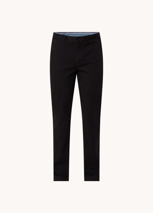 Tommy Hilfiger 1985 Denton straight fit chino met steekzakken - voorkant 7 zwart