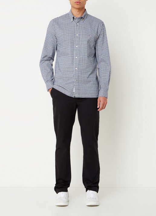 Tommy Hilfiger 1985 Denton straight fit chino met steekzakken - voorkant 8 zwart