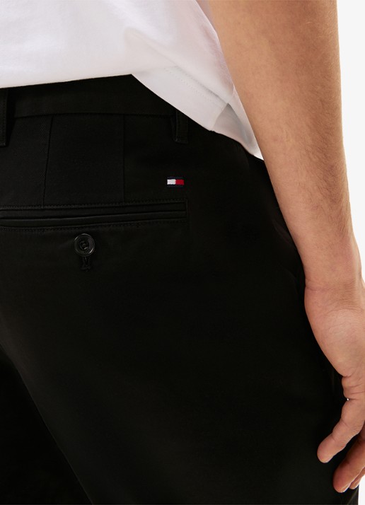 Tommy Hilfiger 1985 Denton straight fit chino met steekzakken - detail 6 zwart
