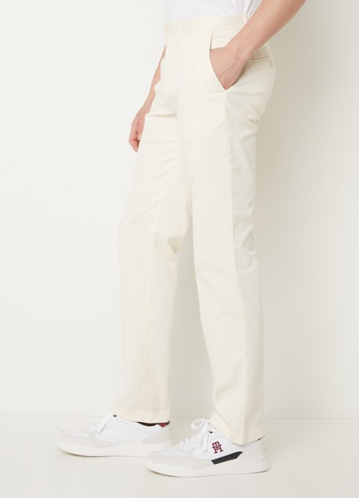Tommy Hilfiger 1985 Denton straight fit chino met steekzakken - detail 5 creme