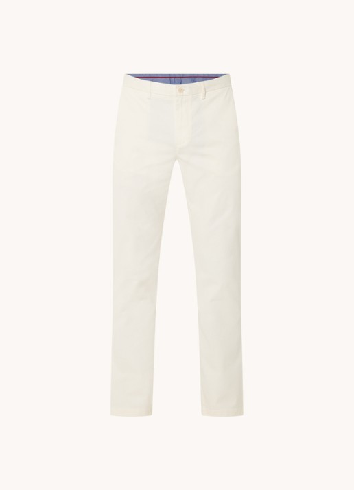 Tommy Hilfiger 1985 Denton straight fit chino met steekzakken - voorkant 2 creme
