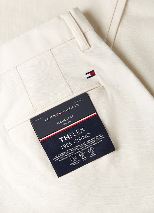 Tommy Hilfiger 1985 Denton straight fit chino met steekzakken - detail 5 beige