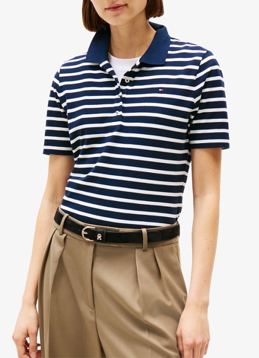 Tommy Hilfiger 1985 regular fit polo van  katoen met logo