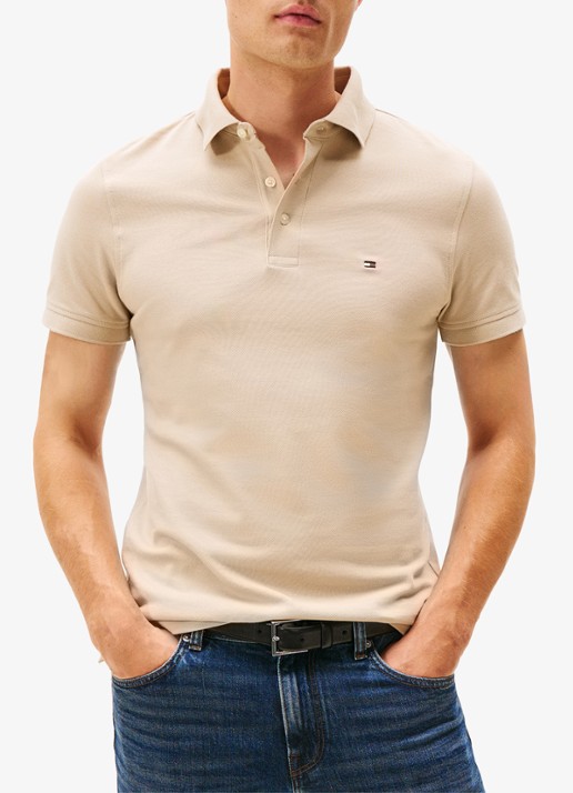 Tommy Hilfiger 1985 slim fit polo met logoborduring
