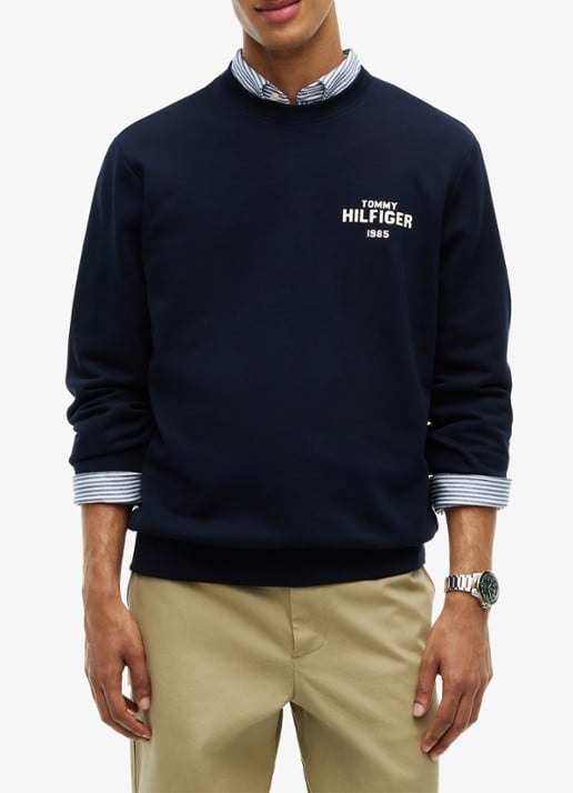 Tommy Hilfiger 1985 Terry sweater met logo