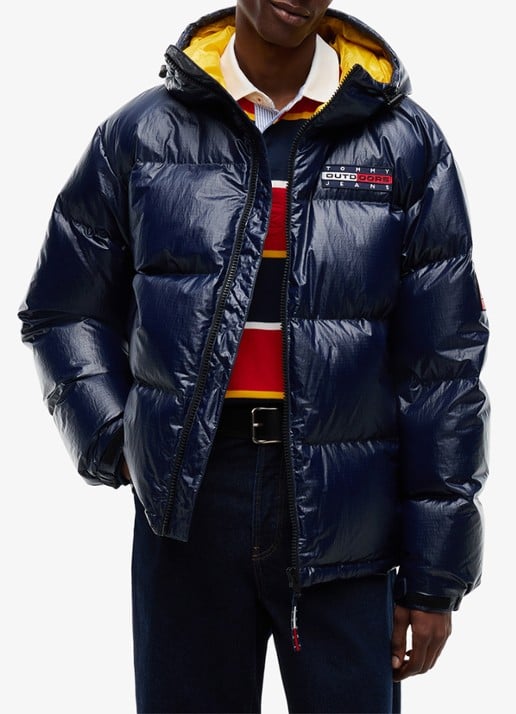 Tommy Hilfiger Alaska puffer met donsvulling en glanzende finish