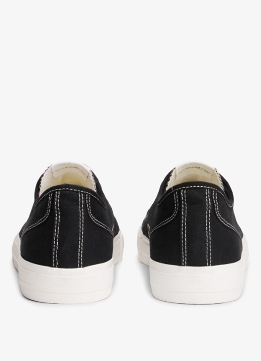 Tommy Hilfiger Archive Vulc sneaker met doorgestikte details  - achterkant zwart
