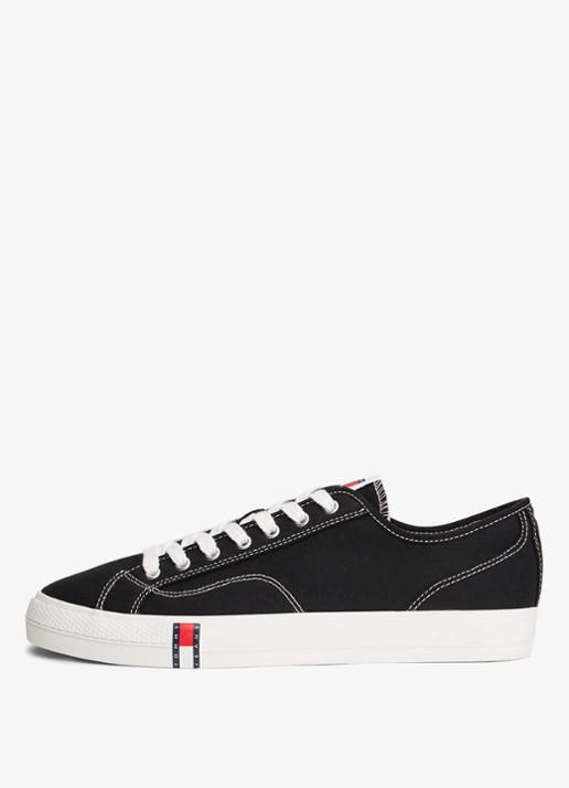 Tommy Hilfiger Archive Vulc sneaker met doorgestikte details  - detail 2 zwart