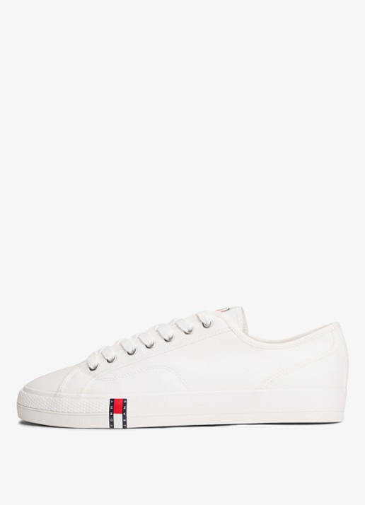 Tommy Hilfiger Archive Vulc sneaker met doorgestikte details  - detail 4 beige