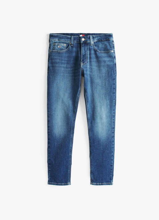Tommy Hilfiger Austin slim fit jeans met medium wassing - voorkant 3 indigo