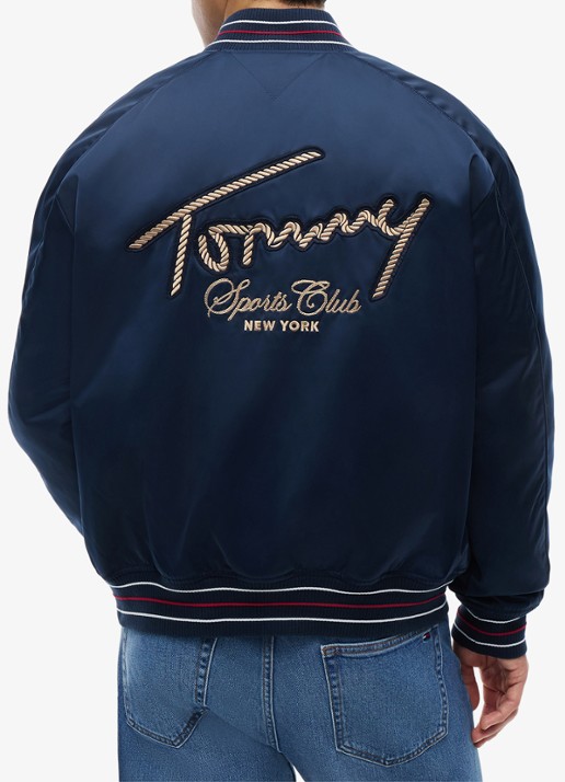 Tommy Hilfiger Baseball jack met logo - achterkant 4 dark night navy-c1g