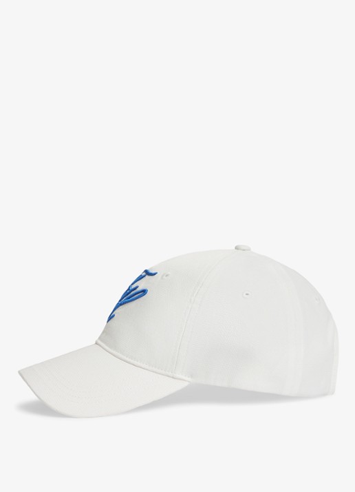 Tommy Hilfiger Baseball pet met logoborduring - achterkant 3 wit