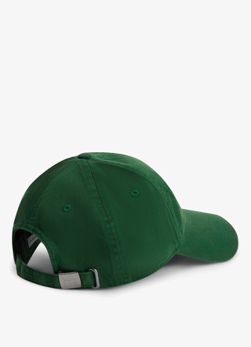 Tommy Hilfiger Baseball pet met logoborduring - achterkant 3 groen