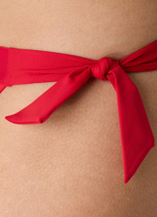 Tommy Hilfiger Bikinislip met logoband - detail 5 rood