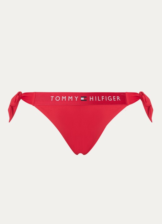 Tommy Hilfiger Bikinislip met logoband - voorkant 2 rood