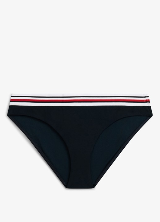 Tommy Hilfiger Bikinislip met logoband - voorkant donkerblauw