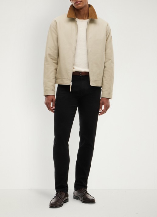 Tommy Hilfiger Bleeker slim fit jeans met gekleurde wassing - voorkant 7 zwart
