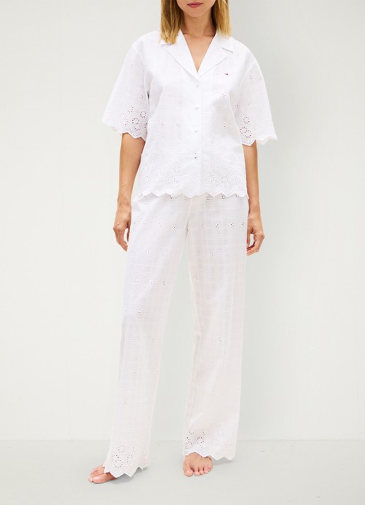 Tommy Hilfiger Blouse met borduring - voorkant 2 wit