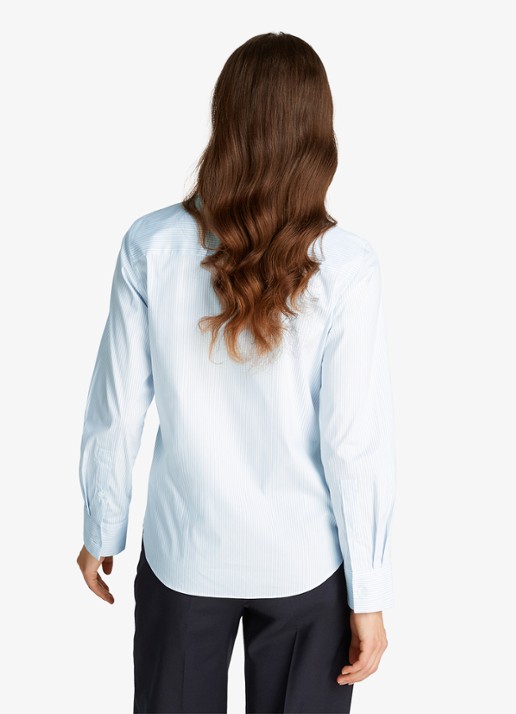 Tommy Hilfiger Blouse met logo - achterkant 4 lichtblauw