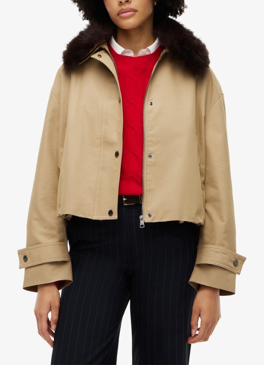 Tommy Hilfiger Bomberjack met afneembare kraag