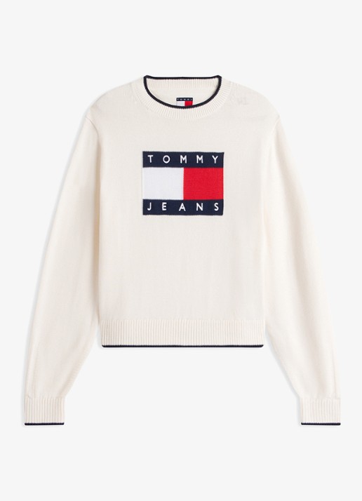 Tommy Hilfiger Bomberjack met logoborduring en steekzakken - voorkant donkerblauw