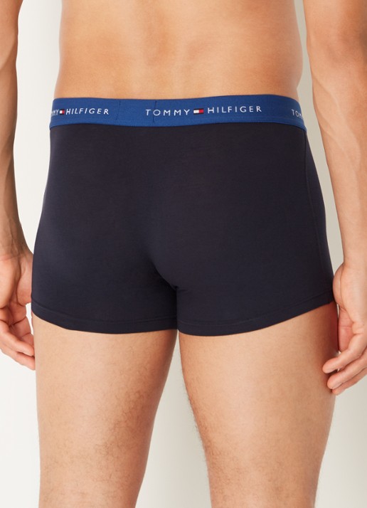 Tommy Hilfiger Boxershorts met logoband in 3-pack - achterkant 3 vuurrood