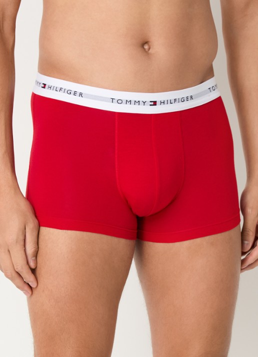 Tommy Hilfiger Boxershorts met logoband in 3-pack    - detail 6 donkergroen
