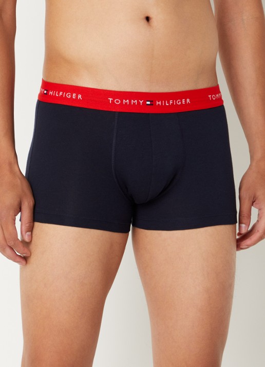 Tommy Hilfiger Boxershorts met logoband in 3-pack - detail 3 kobaltblauw