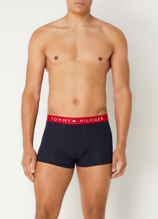 Tommy Hilfiger Boxershorts met logoband in 3-pack - voorkant 4 zwart