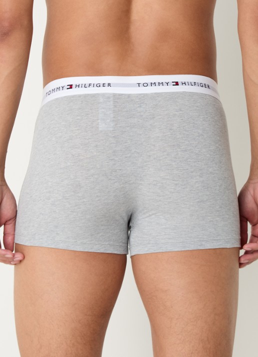 Tommy Hilfiger Boxershorts met logoband in 3-pack    - achterkant 4 grijsmele