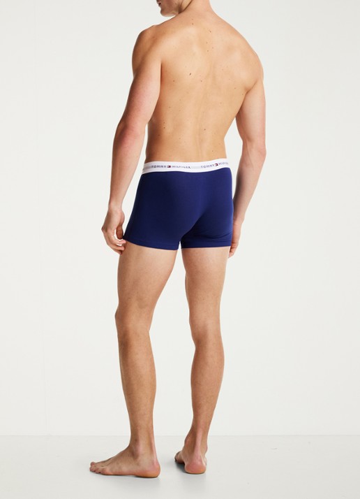 Tommy Hilfiger Boxershorts met logoband in 3-pack    - achterkant 5 donkergroen