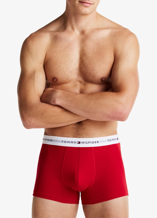 Tommy Hilfiger Boxershorts met logoband in 3-pack    - detail 10 donkergroen