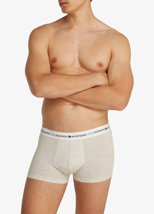 Tommy Hilfiger Boxershorts met logoband in 3-pack    - detail lichtblauw