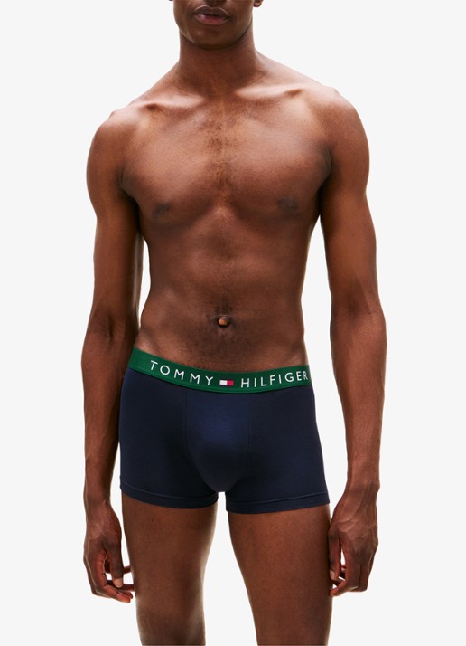 Tommy Hilfiger Boxershorts met logoband in 3-pack - voorkant 6 groen