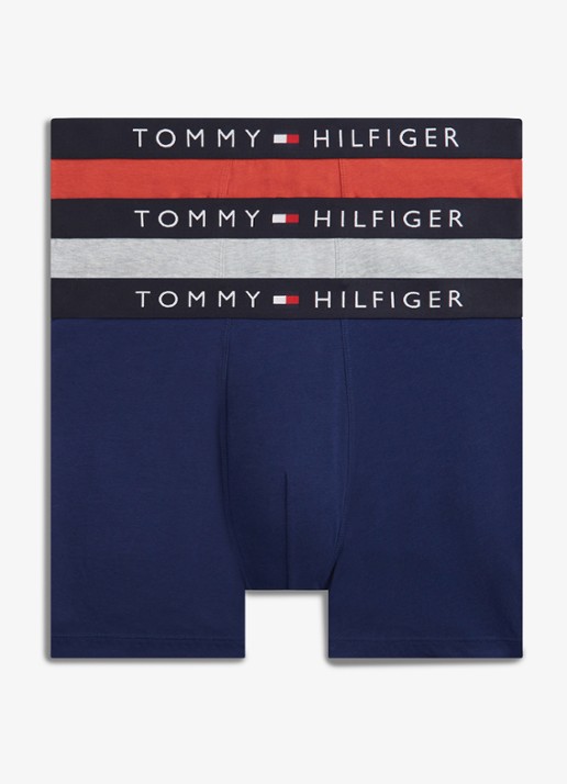 Tommy Hilfiger Boxershorts met logoband in 3-pack - voorkant 4 multicolor