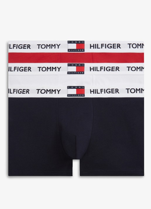 Tommy Hilfiger Boxershorts met logoband in 3-pack - voorkant 5 multicolor