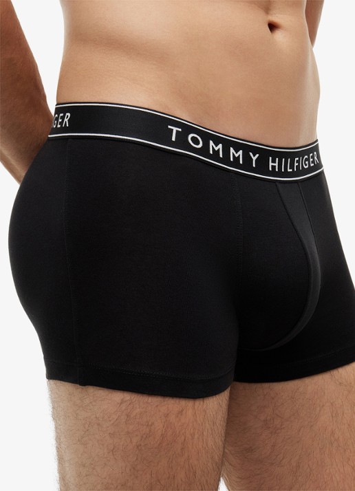 Tommy Hilfiger Boxershorts met logoband in 3-pack - detail 4 zwart