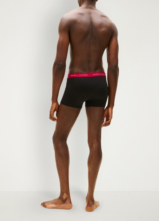 Tommy Hilfiger Boxershorts met logoband in 3-pack - achterkant 6 rood