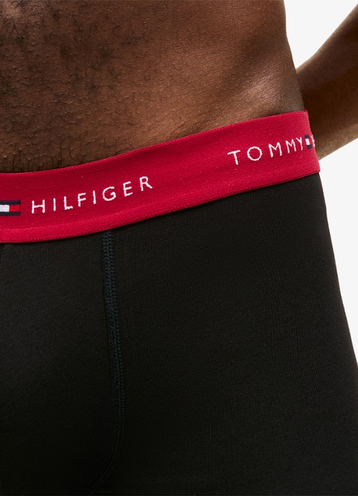 Tommy Hilfiger Boxershorts met logoband in 3-pack - detail 4 rood